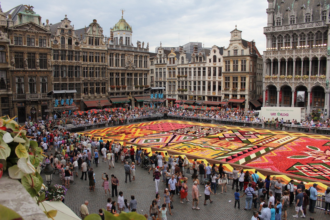 Цветочный ковер Брюсселя